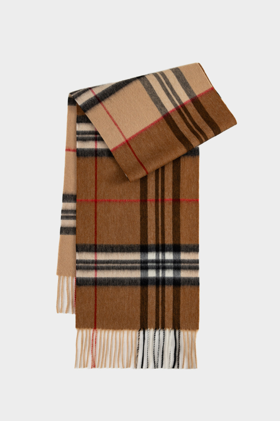 Classic Plaid Cashmere Tassel Scarf