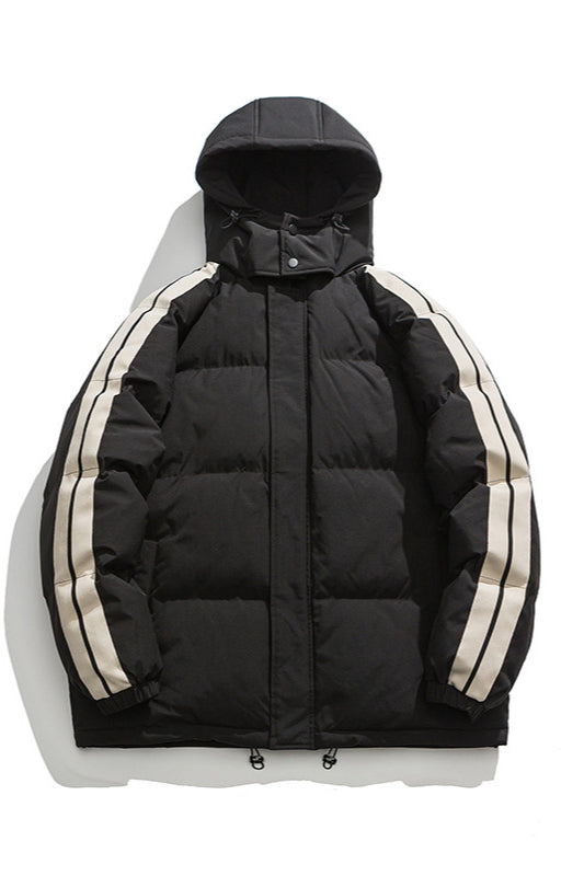 Winter Heavy-Duty Hooded Puffer Jacket