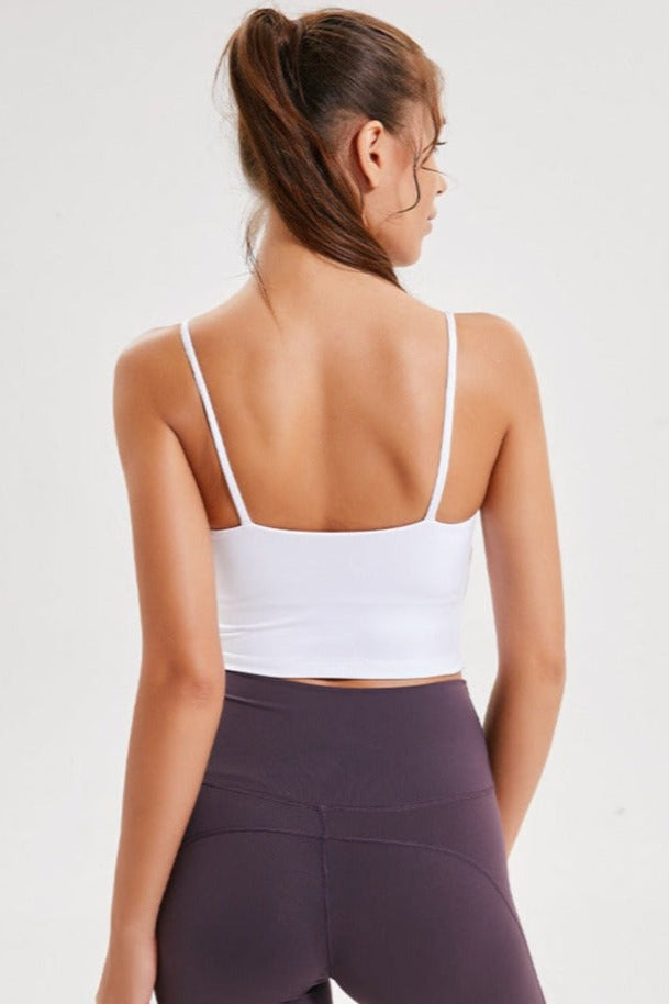 Light Purple Sleeveless Sport Yoga Crop Top