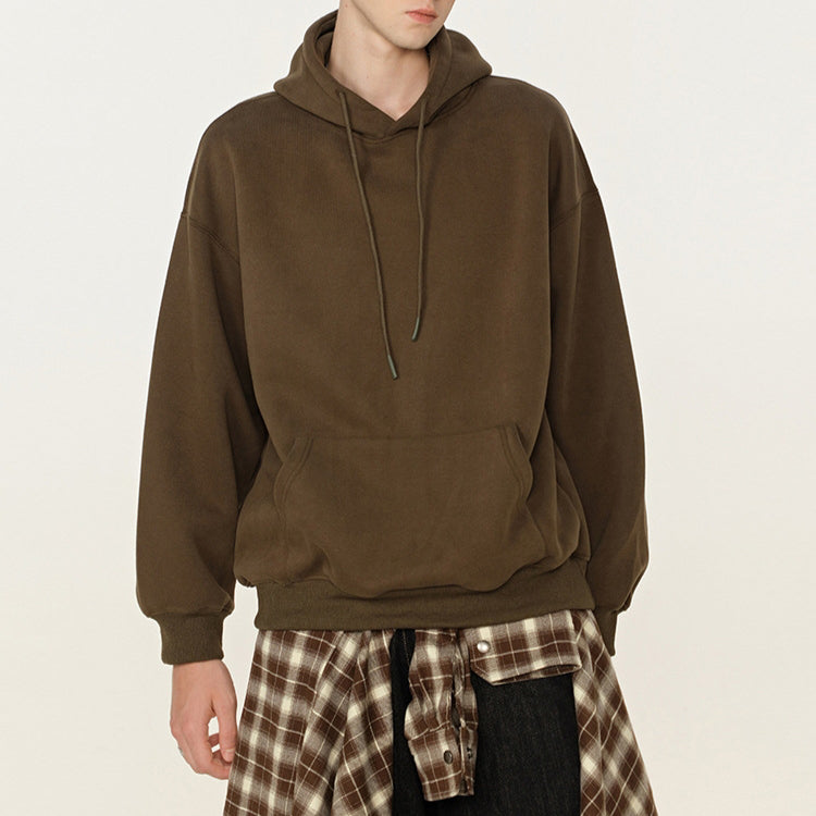 Espresso Minimalist Oversized Hoodie