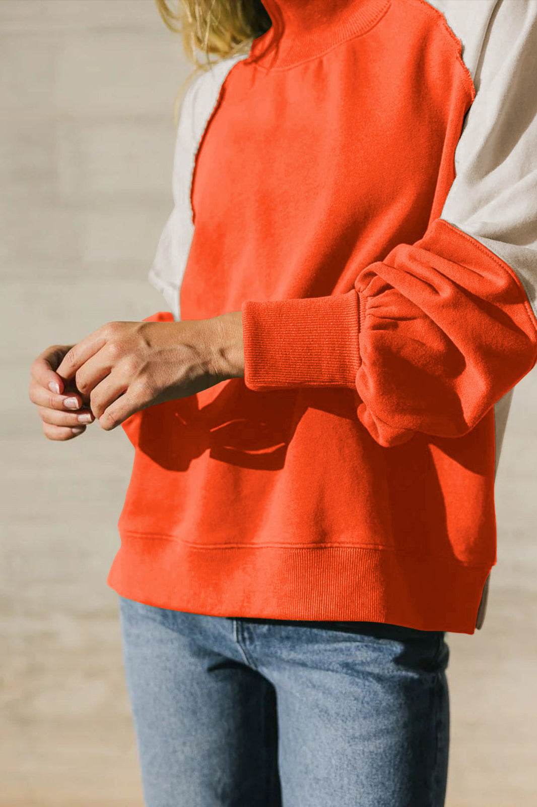 Colorblock Raglan Sweatshirt