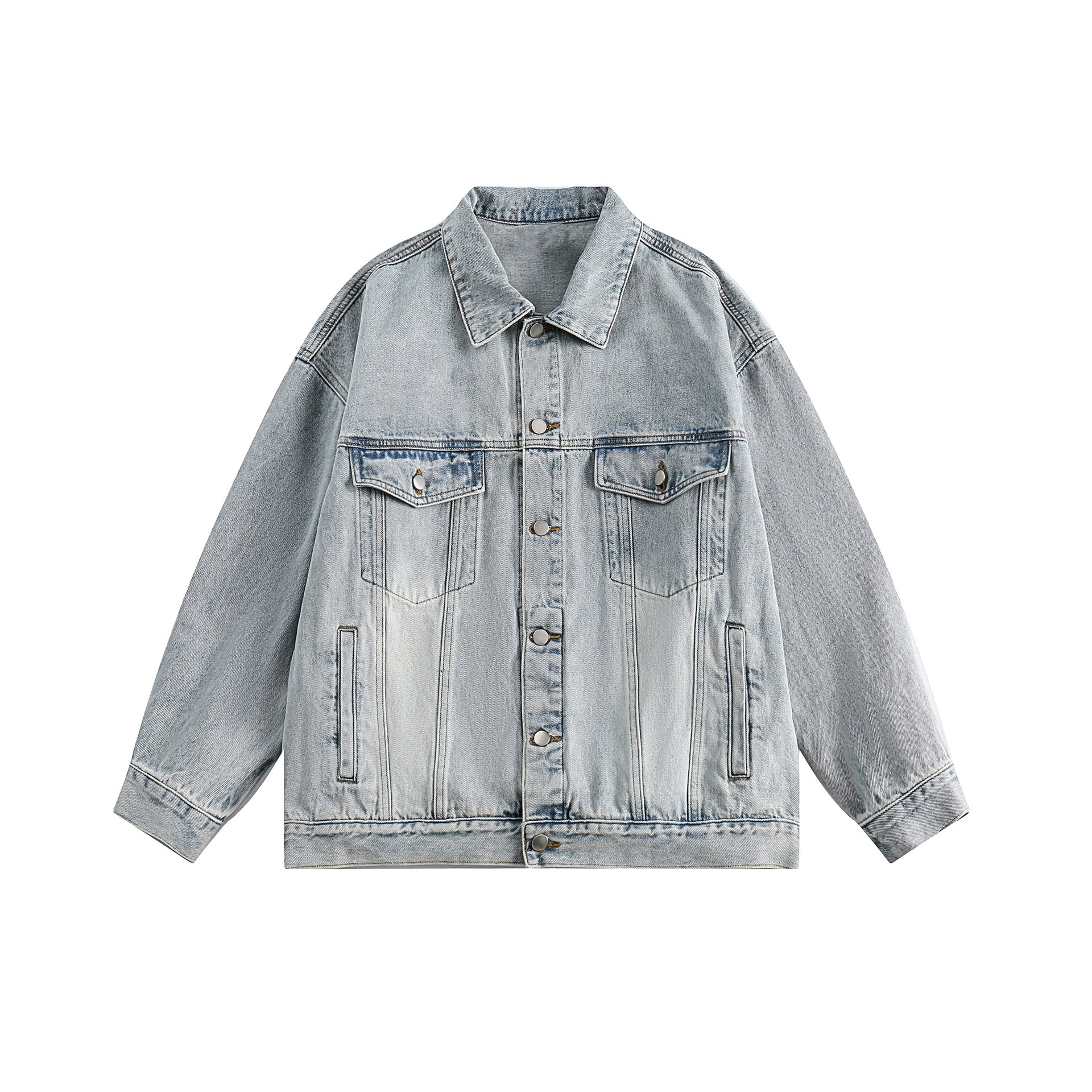 Classic Gradient Washed Denim Jacket