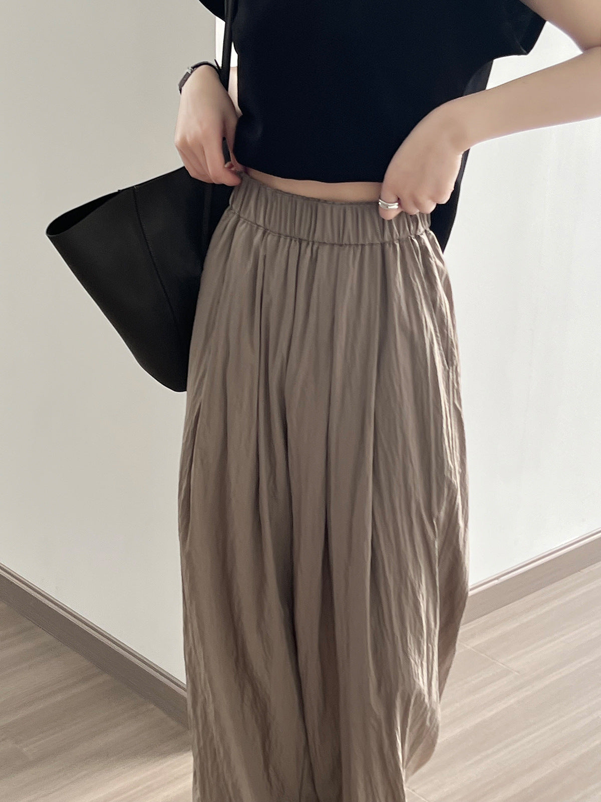 Spodnie Coffee Lazy Loose Wide Leg 