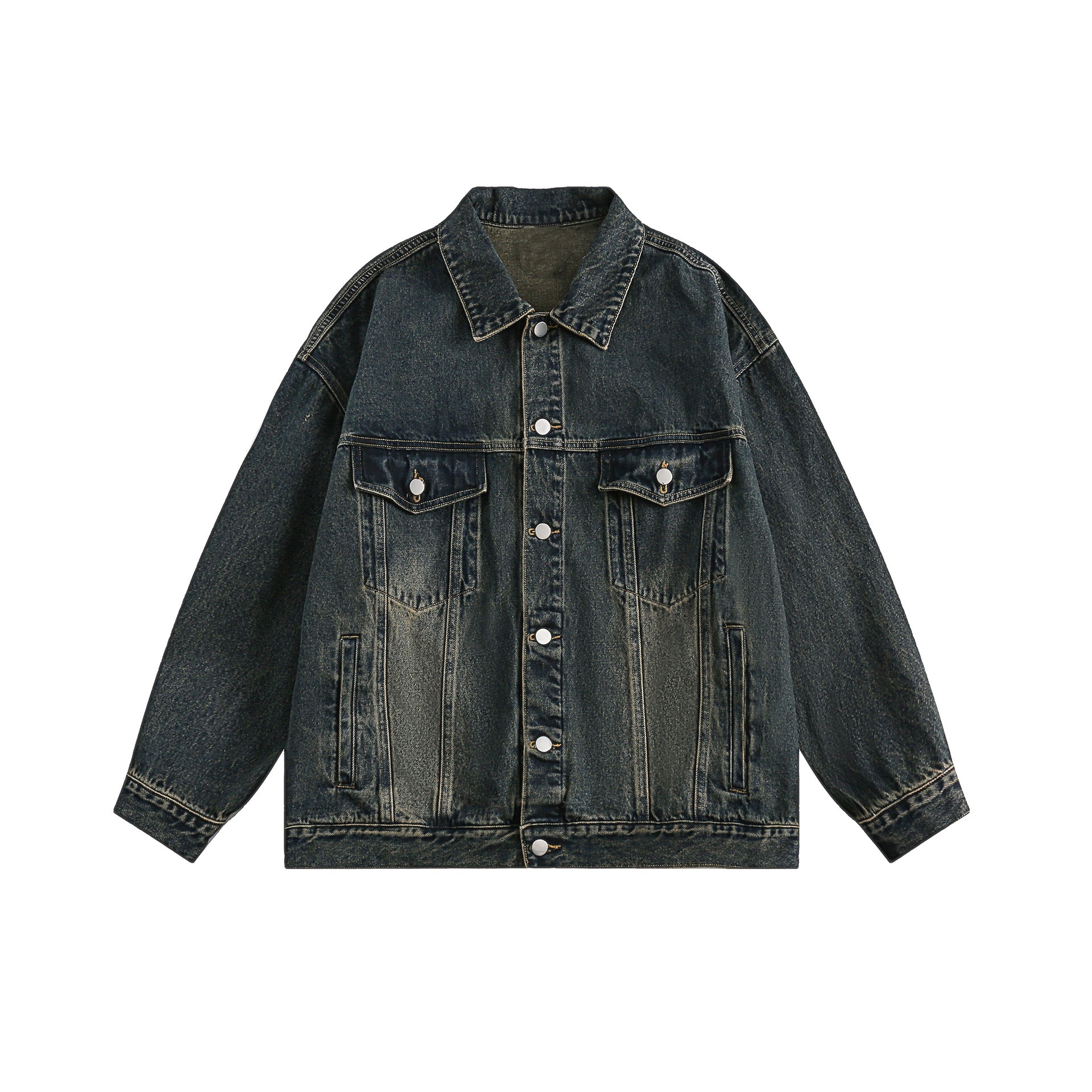 Classic Gradient Washed Denim Jacket