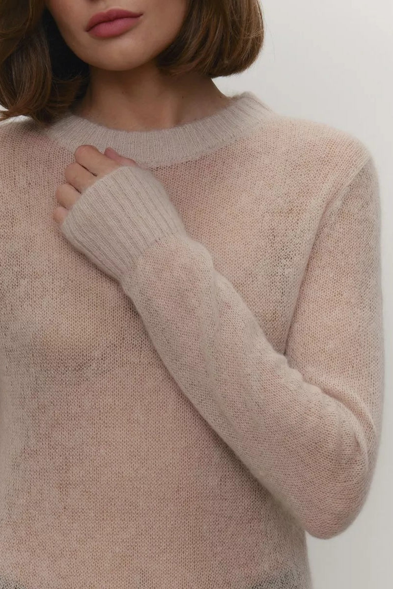 Aurielle Sheer Knit Pullover